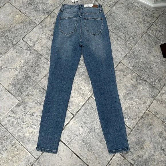 Judy Blue NWT Tummy Control Skinny Fit Hi-Rise Denim Jean Size 0/24 Style #88538 - Picture 7 of 7